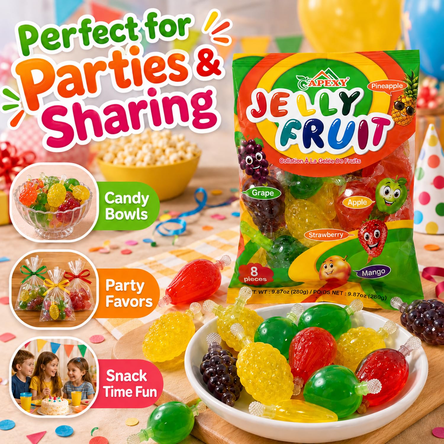 Amazon.com: Apexy Jelly Fruit, Tiktok Candy Trend Items, Tik Tok